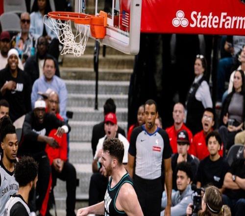 115110！楊瀚森2分2籃板2封蓋，阿夫迪亞三雙，開(kāi)拓者險(xiǎn)勝馬刺