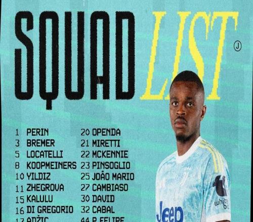 尤文客戰(zhàn)薩索洛名單：伊爾迪茲、凱夫倫在列，小孔塞桑缺陣