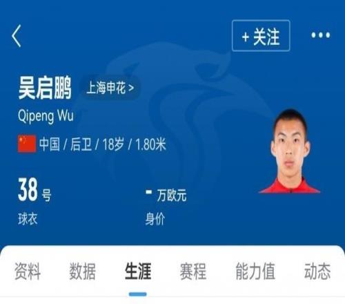 5天后戰(zhàn)蓉城！申花8人輪換：僅1名外援隨隊18歲吳啟鵬生涯首秀