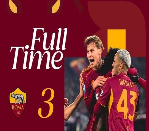 羅馬2025年意甲26勝同期聯(lián)賽第1，隊史第4次達(dá)成自然年26勝+