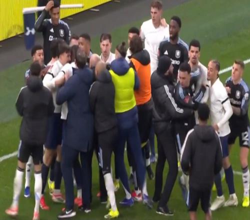 足總杯火爆1幕！葡國腳廢人式飛鏟引2次沖突，熱刺維拉數(shù)十人干架