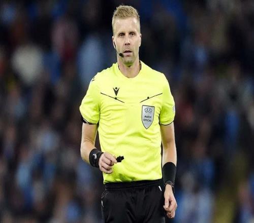 官方：瑞典裁判尼貝里將執(zhí)法歐冠熱刺vs多特