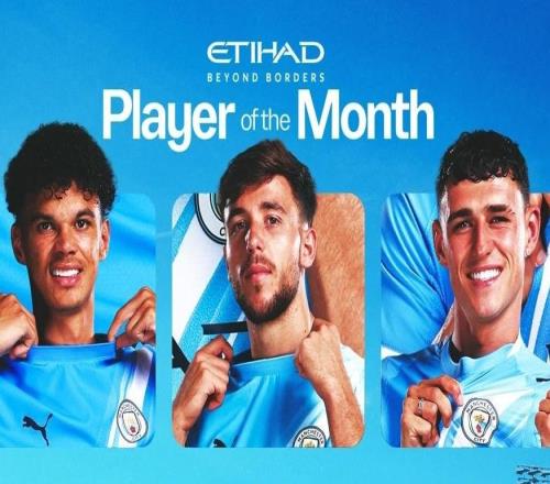 你選誰曼城11月最佳球員候選：福登、奧賴利、尼科