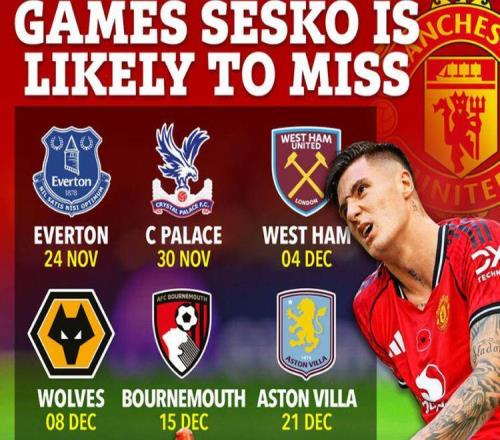 謝什科傷情確定，最多傷缺1月至少無(wú)緣3場(chǎng)英超！阿莫林不買(mǎi)新前鋒