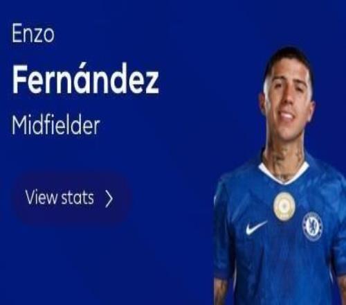 打入一球，恩佐當(dāng)選伯恩利vs切爾西全場(chǎng)最佳球員