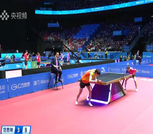 全運會乒乓球女單：衛(wèi)冕冠軍王曼昱43險勝范思琦，晉級16強