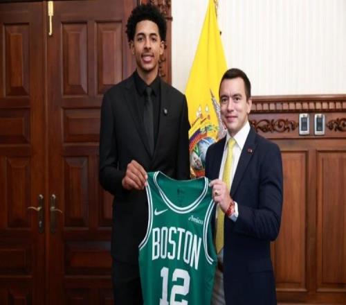 厄瓜多爾首位NBA球員！厄瓜多爾總統(tǒng)接見綠軍球員小RJ路易斯