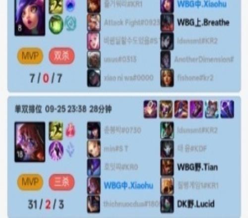 看完iG比賽后，xiaohu單排阿蘿拉韓服砍下31殺！