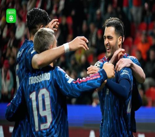 阿森納客場(chǎng)30布拉格斯拉維亞，梅里諾雙響，薩卡點(diǎn)射