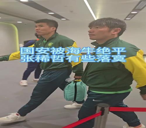 国安被青岛海牛补时绝平，赛后张稀哲、王刚表情落寞