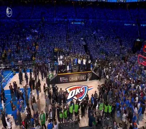 恭喜雷霆夺得总冠军！一起看看2025NBA总冠军颁奖典礼