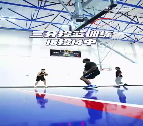 空间属性是真有！杨瀚森此前投篮训练准度惊人三分15中14