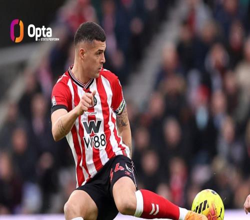 本赛季英超扎卡送出5次助攻，仅次于B费、谢尔基