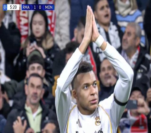 姆巴佩本赛季欧冠6场10球，并列法国球员历史第二