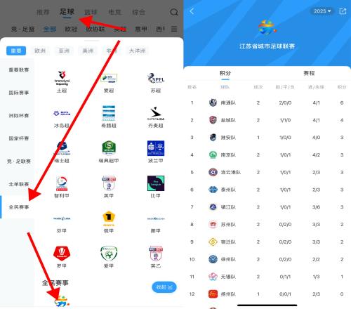 十三太保大战苏超！江苏省城市联赛积分榜以及专题已经上线啦