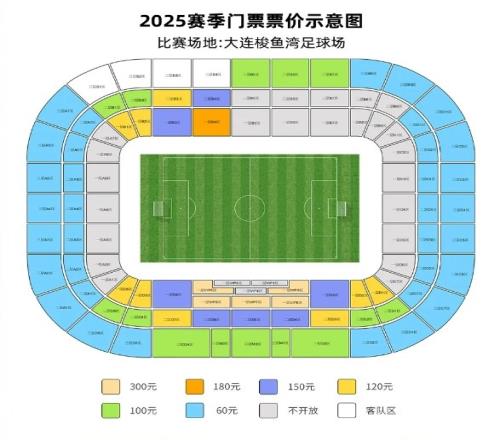 大连英博vs梅州客家票务公告：明天14点开票，票价60元300元