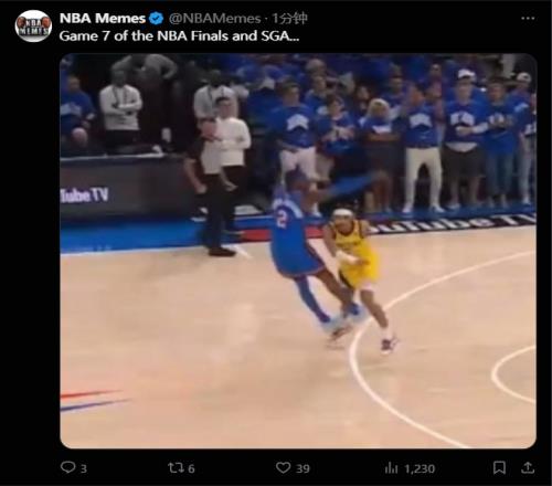 美媒：拜托！SGA！这是NBA总决赛抢七！...