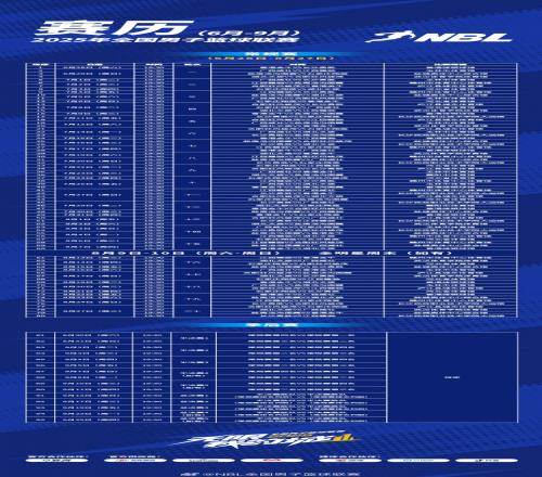 2025年NBL联赛赛程出炉！揭幕战6月28日将在香港修顿球馆拉开战幕