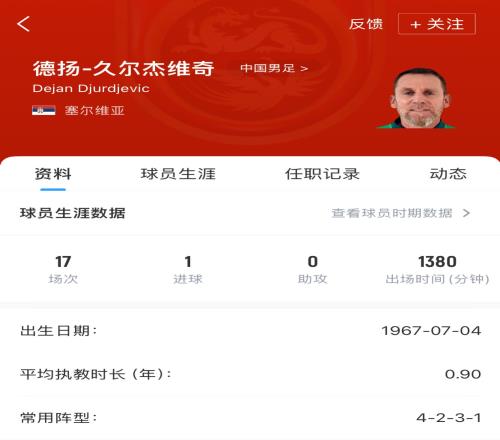告别伊万菱形442国足代理主帅久尔杰维奇带国青时常用4231