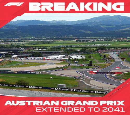 官方：F1与奥地利大奖赛续约至2041年
