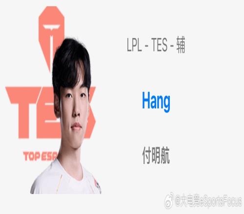 真互换辅助OBGG公众号更新选手资料：TES辅助HangWBG辅助Crisp