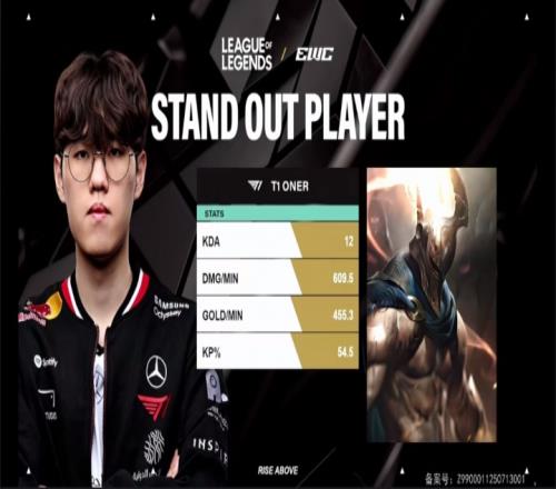 12的KDA！Oner潘森节奏完美拿下首局MVP！