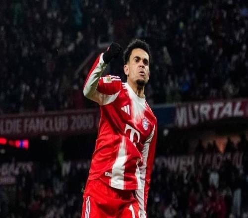 路易斯迪亚斯前15场德甲参与17球，自有统计以来仅次于凯恩