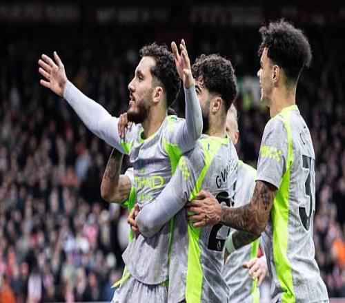 曼城客场21艰难拿下森林切尔基一传一射配得上曼城10号球衣