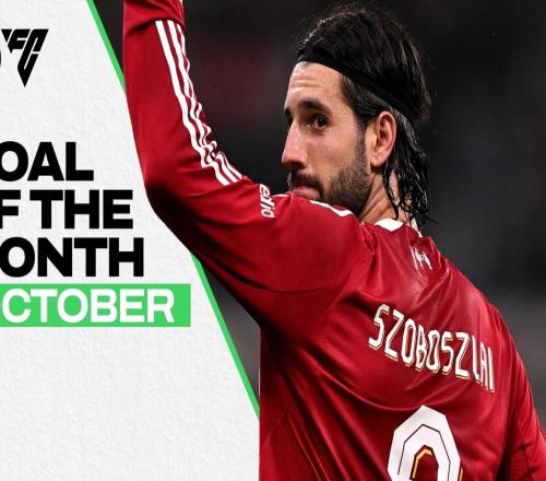 官方：索博对法兰克福远射贴地斩当选利物浦10月最佳进球