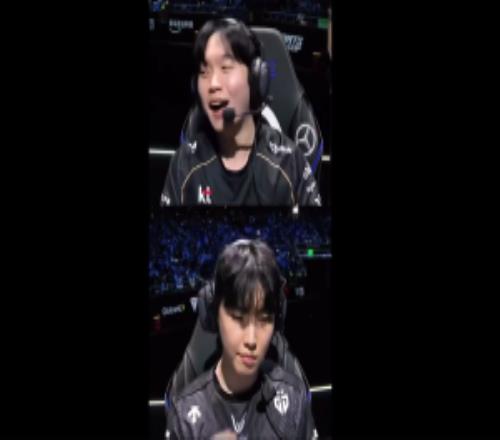 KT和GEN赛后选手表情对比：Chovy面如死灰，Bdd笑容满面春风得意