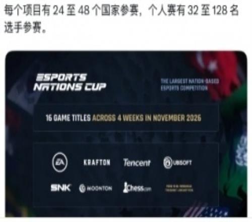 外媒报道：沙特电竞国家杯11月举行，16个项目，拳头暂时还没加入，但腾讯在列