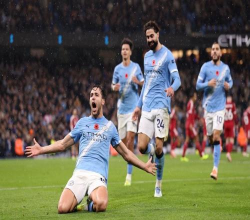 尼科破门，曼城本赛季英超首次通过定位球机会取得进球