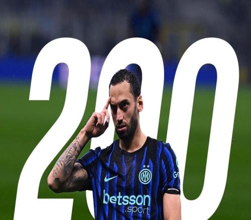 里程碑，恰尔汗奥卢出战利物浦迎来国米生涯200场