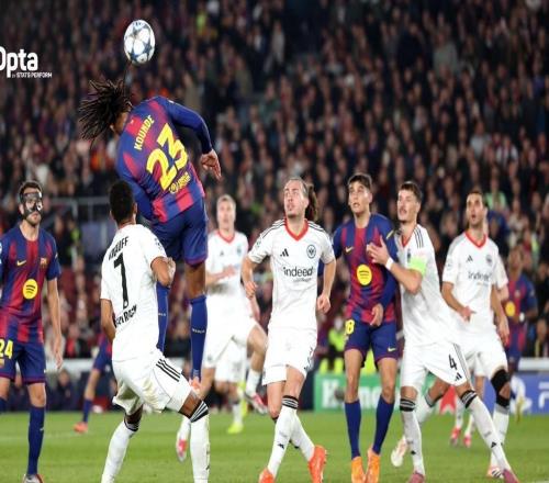 单场打入两粒头球，孔德是欧冠改制以来巴萨球员第一人