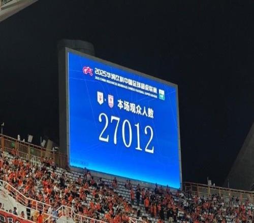 博主：泰山主场对阵亚泰，现场观众人数27012人