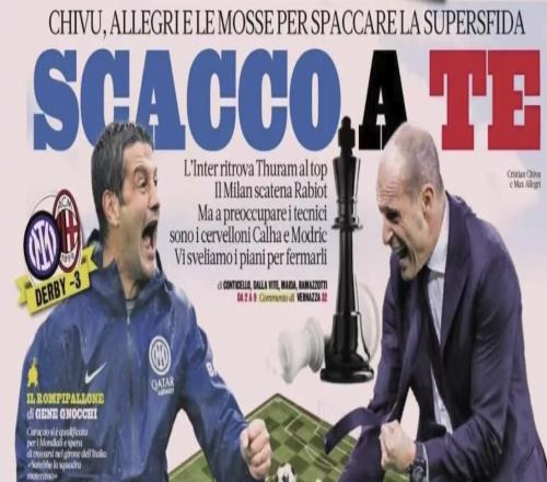 蓝黑赛事前瞻：米兰德比第二章意甲新老两代主帅的战争