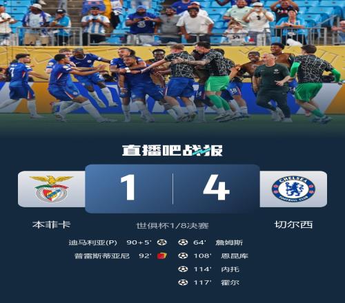 世俱杯18决赛切尔西41本菲卡，现场上座人数为25929人