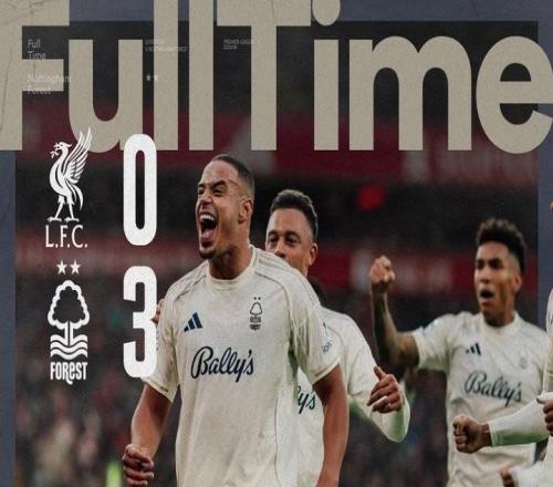 客场30击败利物浦，森林自今年4月以来首次在英超完成零封